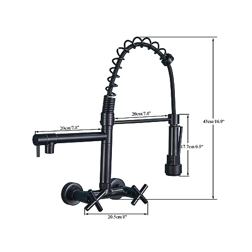 Robinet mitigeur eau chaude froide mural pour nettoyer les grands plats - 4