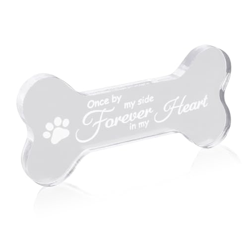 Pet Memorial Ornament, Loss of Dog Cat Sympathy Gift Pet Remembrance Ornament Bone Shape Memorial Gifts Decoration for Dogs Puppy Keepsake