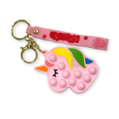 Image of AUGEN Cute Pop It Coin Purse Pouch Keychain For Gifting With Key Ring Anti-Rust (Pack Of 1)