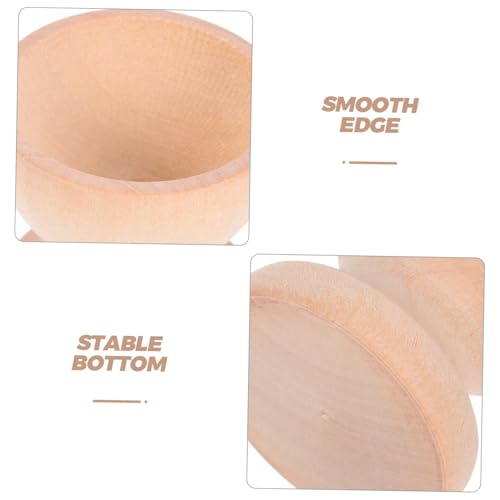 OHPHCALL 6stücke Teiliges Set Aus Holz Eierbecher Für Ostern Kreative Eierhalter Für Unbemalt Für Bastelprojekte Und Festliche Anlässe – Bild 4