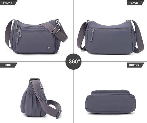Image of Pealwel Casual Crossbody Bag with Anti Theft Pocket - Women Lightweight Water-Resistant Purse Bag