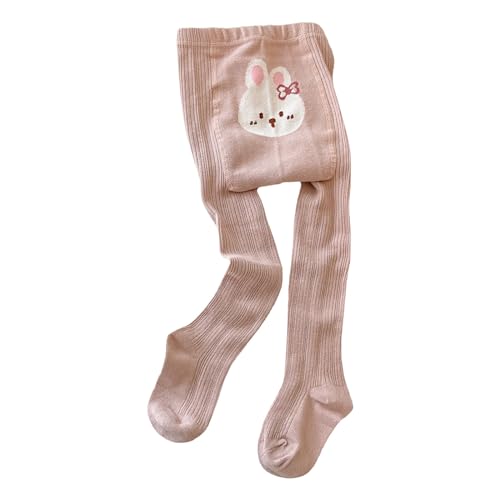 Baby Girls Leggings Stocking Toddler Cute Bunny Print Pantyhose Footed Tights for Kids Fall Winter Knitted Socks