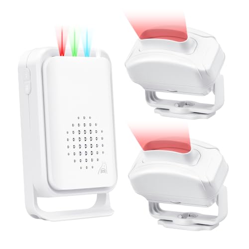 NineLeaf Détecteur de Mouvement, Carillon de Passage Magasin,d'Entrée de Magasin, Sonnette de...