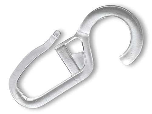 GARIMO Faltenleghaken transparent für 28mm Stilgarnitur 20 Stück Cover