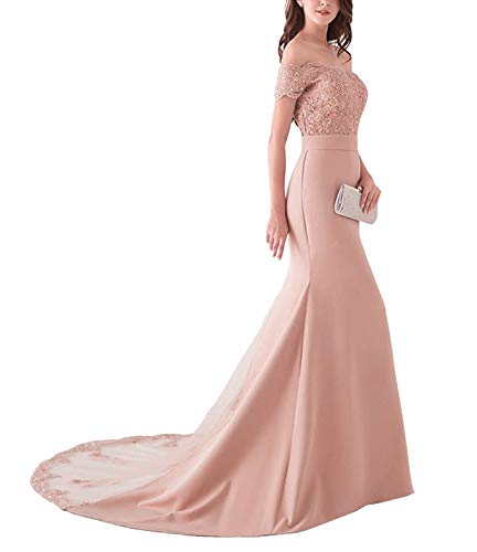 Yuki-Isabelle-Womens-Long-Sequin-Lace-Mermaid-Bridesmaid-Dresses-Appliques-Crystal-Prom-Gown-Rose-Gold