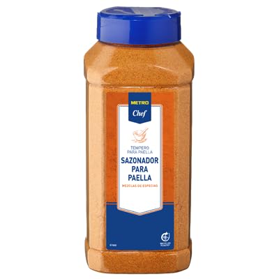 Tienda Sazonadores: Chimichurri, Pinchitos, Barbacoa, Paella, Pescado, Pollo y Pollo Frito. Varios pesos para cocina profesional y hogar. Sazonadores sin gluten. (3 Botes, PAELLA)