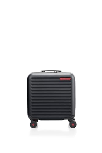Image of Samsonite Red TOIISC 43.5 Cms Polycarbonate Hard Sided 8 Wheel Spinner Rolling Tote Overnighter Luggage /Suitcase /Trolley Bag (Ink Black) (Double Wheel), Black, 13.3 inchLaptop