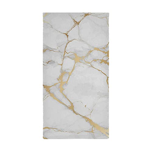 White Gold Marble Hand Bath Towel Highly Absorbent Soft Hanging Towels Tie Dye Kitchen Dish Towel Set Washcloth 2Pcs #TOP3