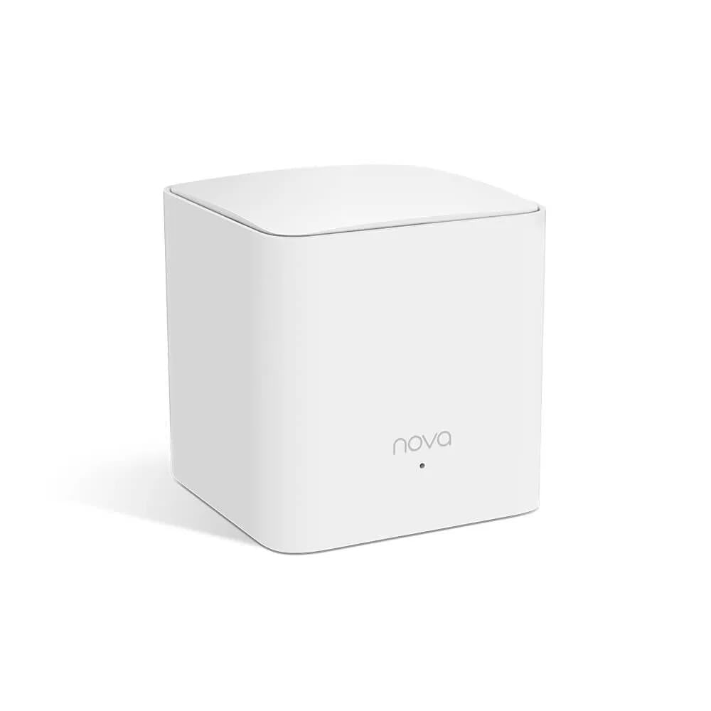 Tenda Nova MW5G Najlepszy System WiFi Mesh, Gigabit Router (AC1200 Dual Band Zasięg do 300m², 2 * 1000Mbps Porty, Do 80 Urządzeń, Kompatybilny z Alexa, Kontrola rodzicielska, Biały, 3 Hubs)