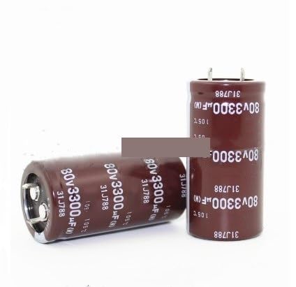 Condensateur électrolytique 3300uF 80V haute tolérance format 25x40mm pour filtrage précis