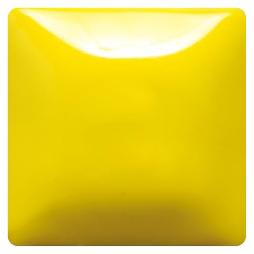 Mayco Stroke & Coat SC-006 Sunkissed Yellow Gloss Wonderglaze Pint, 16 oz. (473 mL), Low/Mid-High Fire (SC) Liquid Ceramic Pottery Glaze for Wet/Unfired Clay or Bisque