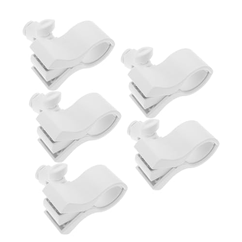 LIFKOME 5pcs Mic Clip Holder Durable Mic Clips for Stands Lightweight Design Easy Installation Compatible with Microphones for Recording and Mobile Use
