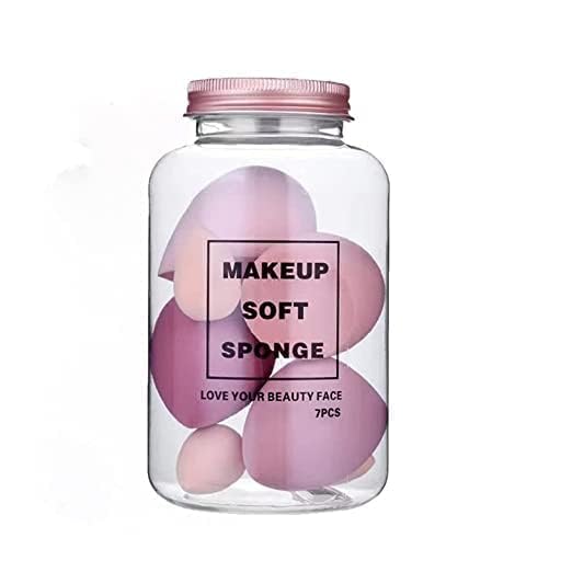 Image of SUNISA 7 Makeup Soft Sponge Jar with Banana Loose Powder
