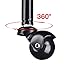 Foldable Salon Beauty Tray with Swivel Casters Salon Trolley Cart Tool Organizer