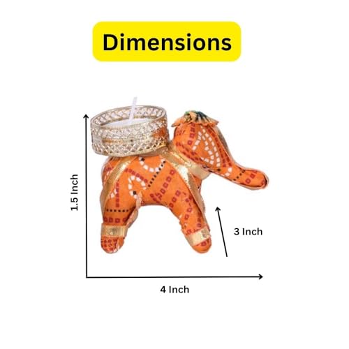 Collectible India Tealight Candle Holder for Home Decoration Elephant Candle Holder Candles Tea Light Holder for Home Decor Diwali Decoration Items/Diwali Gifts/Diwali Candles