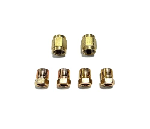 The Stop Shop raccords frein 1/4 po filetage 7/16-24, paquet 6