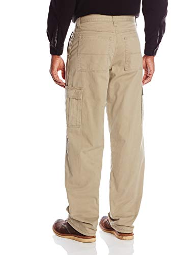 Fleece Lined Cargo Pant, British Khaki Twill, 38W x 30L