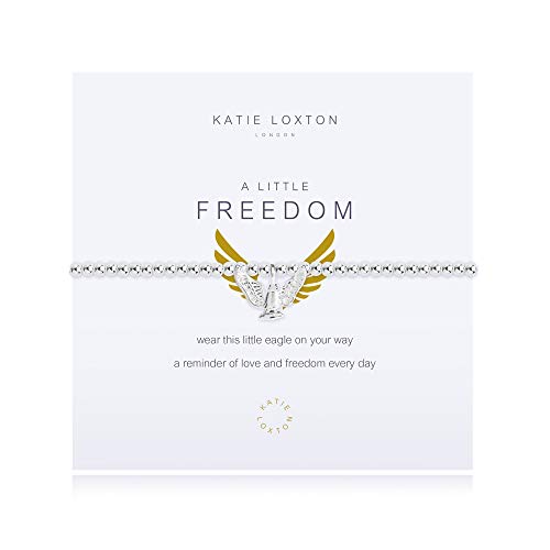 KATIE LOXTON A Little Freedom Eagle Wings Silver Women s Stretch Adjustable Charm Bangle Bracelet