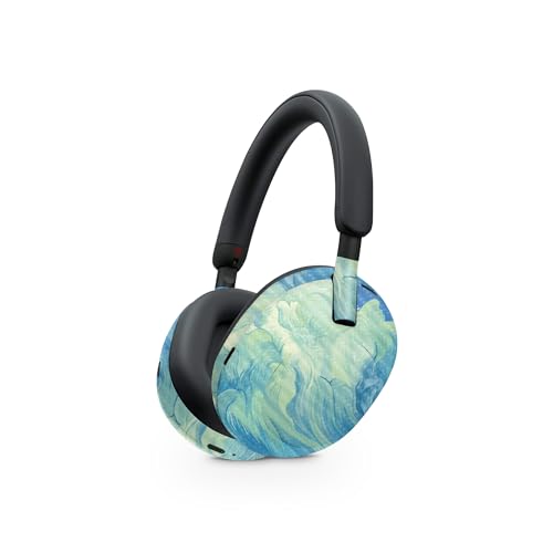 Image of MightySkins Carbon Fiber Skin Compatible with Sony WH-1000XM5 Headphones - Visionary | Protective, Durable Textured Carbon Fiber Finish | Easy to Apply, Remove, and Change Style