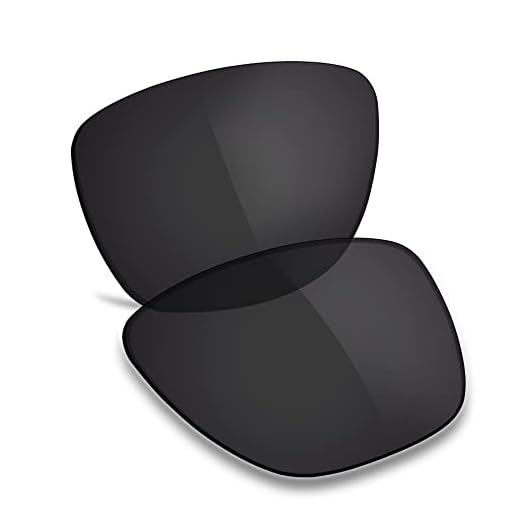 TRUSHELL Lentes de reposição polarizadas para óculos de sol Oakley Leffingwell OO9100 preto escuro - Polarizado