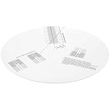 TOGEVAL Medidor de Distancia Ajustable de Acrílico para Calibración de Pastillas de Tocadiscos Regla Profesional para Alineación de Cabezal Grabadoras de Vinilo Accesorio para Ajuste