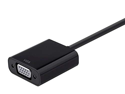 Adaptateur Mini DisplayPort vers VGA Solution Écran Noir Moniteur Noir - 3