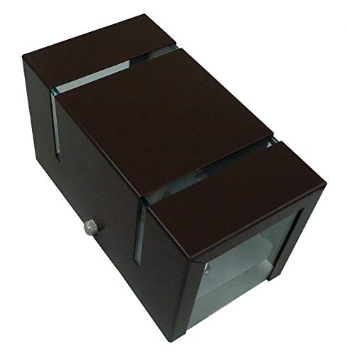 Arandela Frisada 2 Fachos e 2 Frisos Parede Muro G9 Alumínio (Marrom)