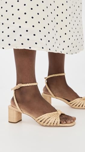 Loeffler Randall Women's Riya Braided Mignon Knot Mid-Heel Sandals4