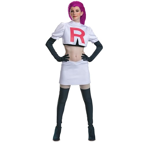 Disfraz Team Rocket Jesse oficial Pokemon Deluxe con peluca