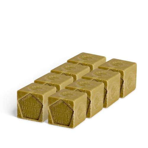 Marseiller Seifenwürfel Olive - Ohne Verpackung - Lot 8x300g