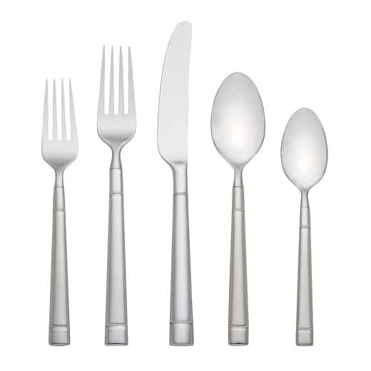 Kate Spade New York Fair Harbor Flatware Set, 18/10 Stainless Steel, 45-Piece