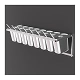 Especiero De Pared De Acero Inoxidable, Ideal para Cocina, Bufé Y Restaurante (Plata-B) (90,7 X 21 X 21 Cm)