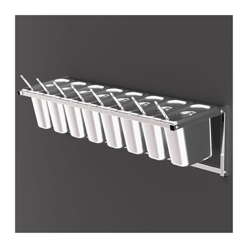 Organizador de especias de acero inoxidable, solución de ahorro de espacio para almacenamiento de condimentos de cocina y condimentos