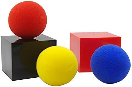 blue-ther Paradox - Caja de trucos mágicos de gran tamaño que aparecen con cambio de bola de esponja Magie Mago de primer plano, accesorios de truco