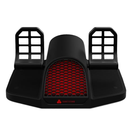 Honeycomb Aeronautical Charlie Rudder Pedals with Adjustable Tension Knob, Aluminum Construction, and Adjustable Pedal Angles