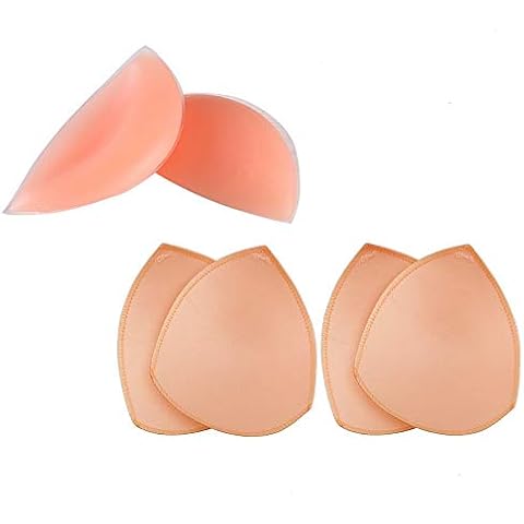 TopBine Silicone Bra Inserts Self-Adhesive Bra Pads Inserts Removable Sticky Breast Enhancer Pads Breast Lifter For Women (3 style) Cover