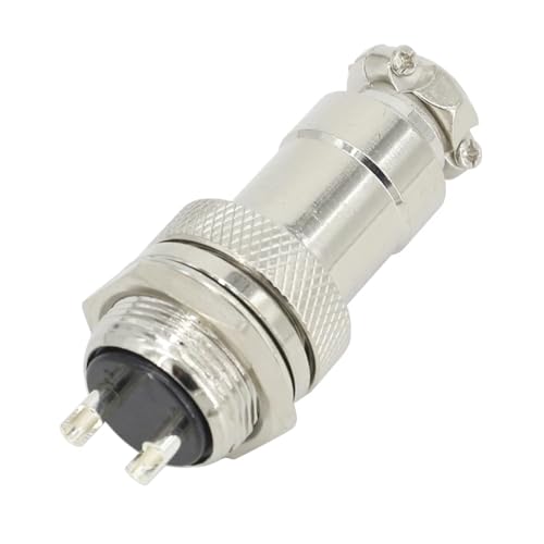 Conector de aviación GX20-2 de 2 pines y 20 mm tipo tornillo para panel eléctrico industrial