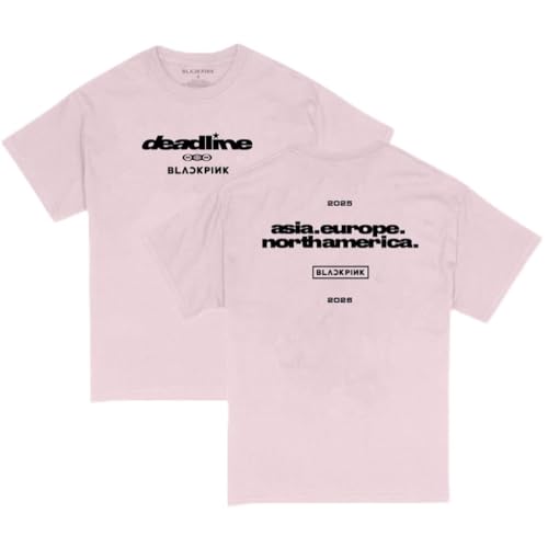 Blackpink Official Merch Deadline T-Shirt Pink Small