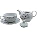 Tetera de porcelana, juego de té para uno Imagen de Tetera de porcelana, juego de té para uno