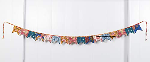 Ravaiyaa - Attitude is everything Handmade Cotton Fabric Banner Bunting Multi Color Flag Birthday Party Baby Shower Decoration Home Indoor Outdoor Decor Color Full Banting, 6 Inch