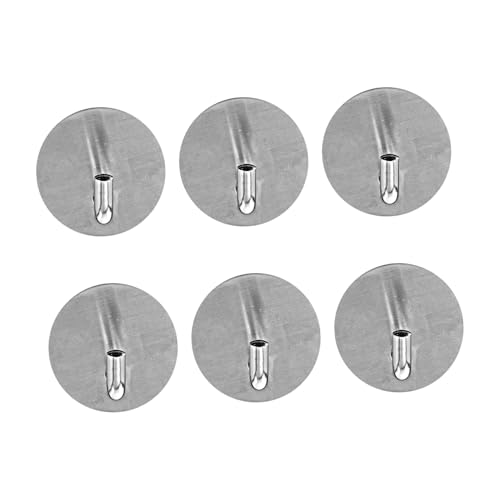 LOLIPPYY 6 piezas Ganchos Colgantes de Pared sin Taladro de Acero Inoxidable para Baño Cocina Toallas Abrigos Accesorios