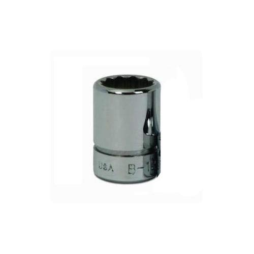 WilliamsBM-1224 3/8 Drive Shallow Socket, 12 Point, 24mm