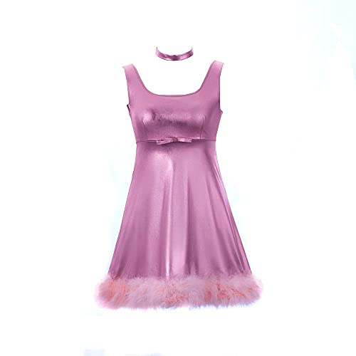 Romy Pink High School Reunion Costume Cosplay Dress Sexy Movie Character Costumes Outfit Adult