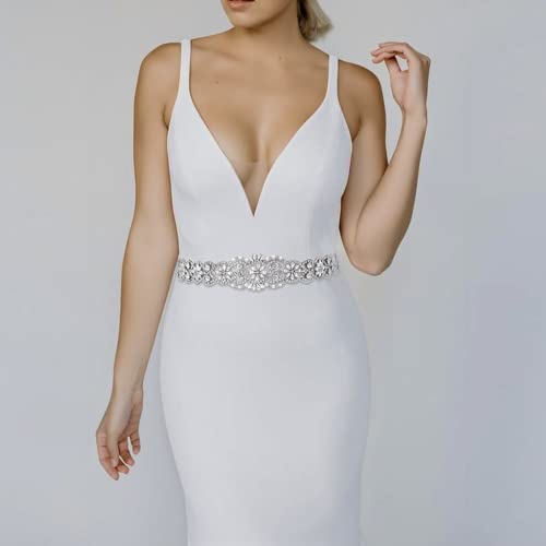 azaleas Women's Crystal Thin Wedding Belt Sashes Bridal Sash Belt for Wedding, Bridesmaid Flower Girl Dress Accessories 16IN2