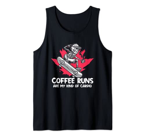Coffee Runs Are My Kind Of Cardio Coffee Lover Cadeau fantaisie pour amateur de café Débardeur