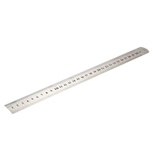 15 cm/30 cm両面スケールステンレス鋼定規学生オフィス文具学用品 30 cm