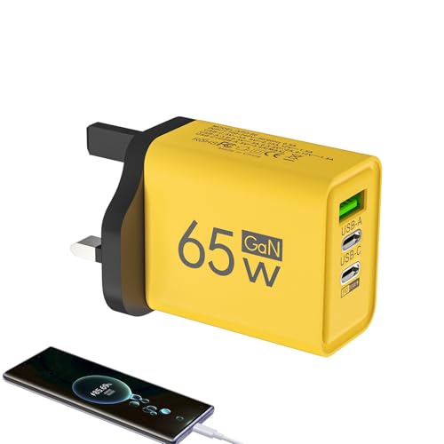 Caricatore Multiporta 65W - PD 65W Caricabatterie Anti-caduta USB C QC3.0 USB C Ricarica Rapida Adattatore Per Telefono