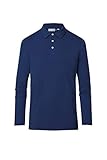Polyester, Elasthan KJUS Men Soren Polo L/S Blau, Herren Polo Shirt, Größe 50 - Farbe Atlanta Blue
