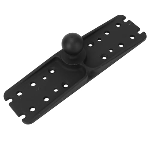 Fish Finder Mounting Plate, 1.5in Universal Marine Grade Aluminum Mount Suits 38mm Arm Systems 360° Adjustable Design for Boat, Canoe, Kayak