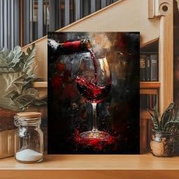 Vin rouge en toile murale XINBAO pour réchauffer l'ambiance d'un salon moderne